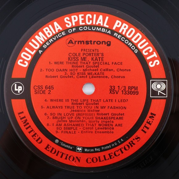Armstrong Presents Cole Porter's Kiss Me Kate Stereo LP Record Limited CSS 645 - Picture 10 of 16